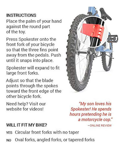 Spokester Bicycle Noise Maker - Main Image