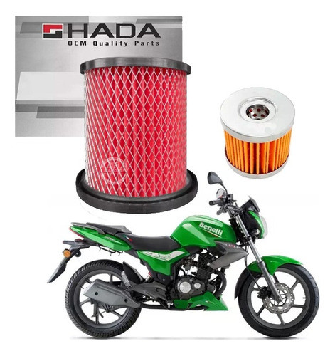 HADA Kit Air Filters Oil Filter for Benelli TNT 150 Motorcycles