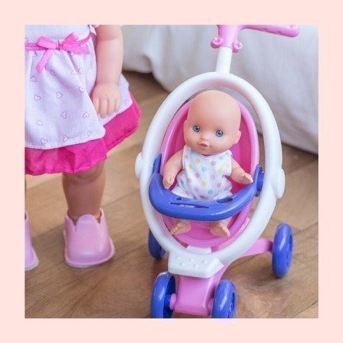 La Le Lu Sofi Doll Walks and Carries Her Little Sister in a Stroller