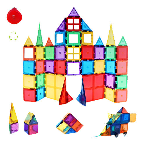 Children Hub 60pcs Magnetic Tiles Set Premium Quality