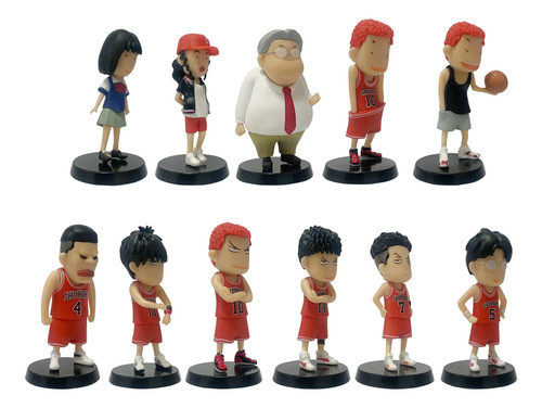 Generic Slam Dunk Figures Set X11 Haruko Professor Anzai Hanamichi