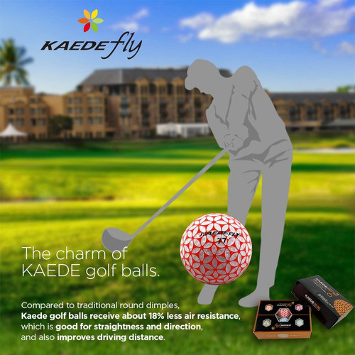 Kaede Fly Golf Balls Distance (Half Dozen) - 2 Tone Colors