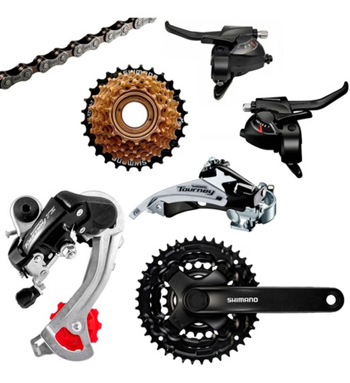 Shimano Tourney 3x7 Speed Group Set 14/28d