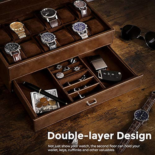 Watch Box Organizer Organizador De Relojes Para Hombre Caja Para