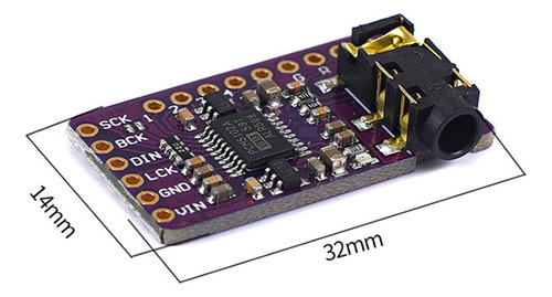 Interface I2S PCM5102A DAC Decoder GY-PCM5102 I2S Player Module For Raspberry Interface I2S PCM5102A DAC Decoder GY-PCM5102 I2S Player Module For Raspberry