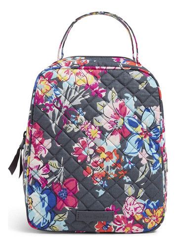 Vera Bradley Lunch Bunch Cotton Lunch Bag, Pretty Posies display picture 2