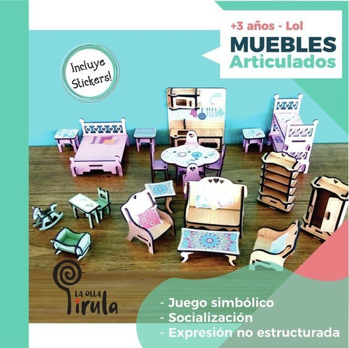 La Olla Pirula Set De Muebles Para Muñeca Lol 25 Muebles Color P