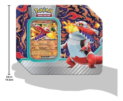 Pokemon TCG: Lata Paldea Partners Tin Skeledirge Ex