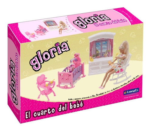 Gloria Doll Furniture Baby Room Set in Magimundo
