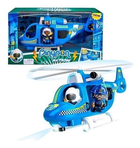 Pinypon Figurine Helicoptero Pinypon Action Piny Pon Policia