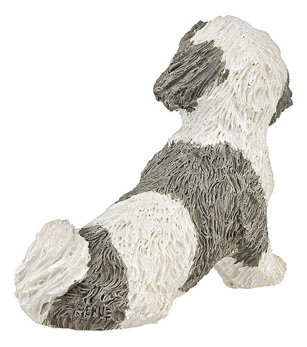Escultura Sandicast De Bichón Blanco - Tamaño Original, Realista, Pintada A Mano