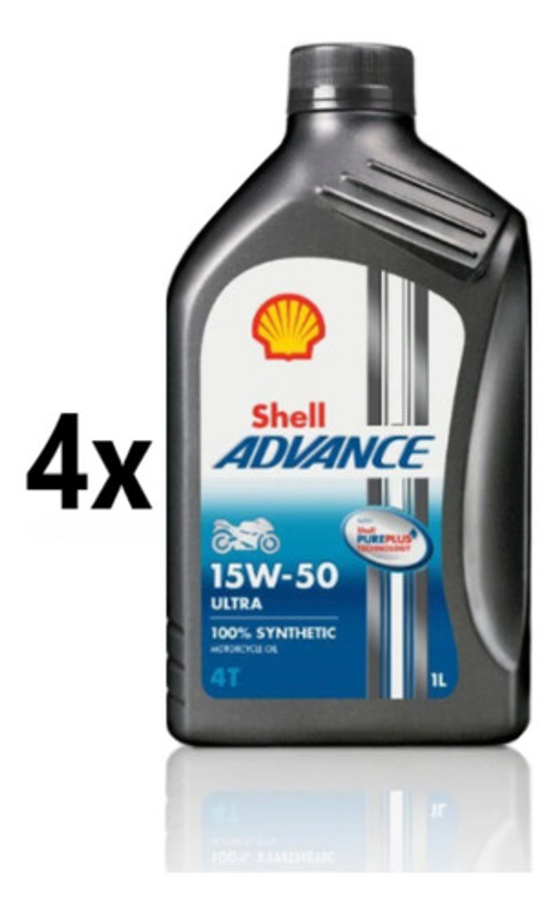 Shell Advance 4T ULTRA 15W-50 未開封5本+開封1本 Shell Advance 4T Ultra 15W-50 Synthetic Oil | Shell