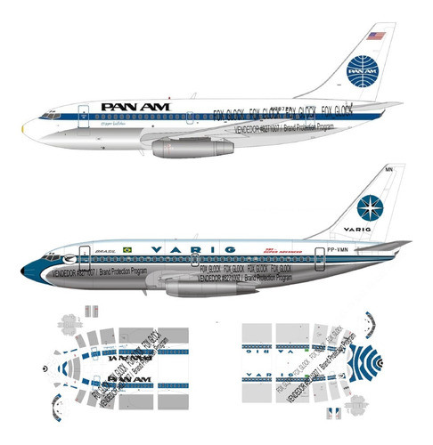 PAN AM Boeing 737-200 1/200 スケール PAN AM Boeing 737-200 1/200 スケール www.JetCollector.com
