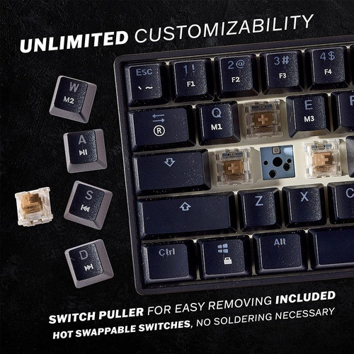 Mizar Mechanical Gaming Keyboard MZ60 Luna | 60% Keyboard