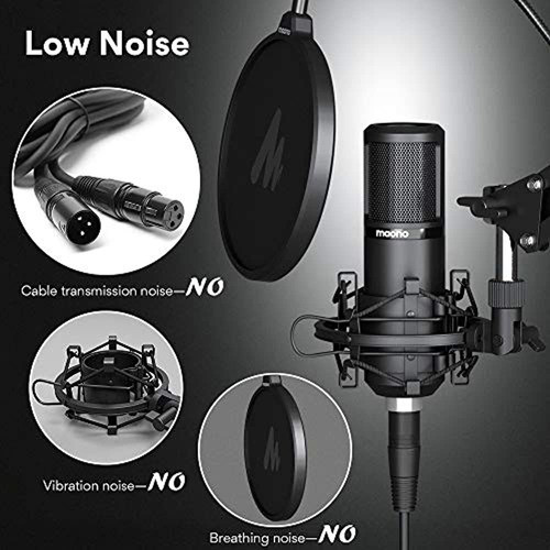 Maono XLR Condenser Microphone Kit AU-PM320S