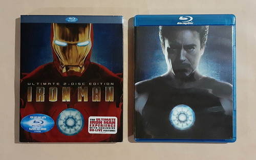 Blu-Ray Iron Man Trilogía -imp 7 Disc Blu-ray 3D + 2D + DVD Original