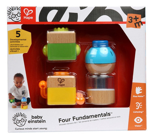 Jouet à Tirer Arc-en-Ciel Hape - Bois Naturel - Développe Motricité Enfant 1 An Et +