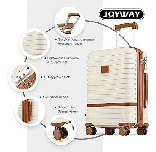 Joyway 20-Inch Expandable Carry-On Suitcase