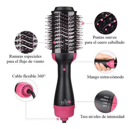 One Step Cepillo Alisador Garantía Smartbrush Secador