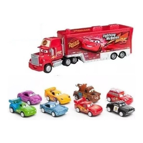 Diecast Cars Lightning Mcqueen Mack Truck Ditoys Cars Combo Mack