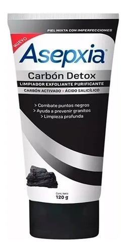 Asepxia Carbon Detox Exfoliating Cleanser 120g