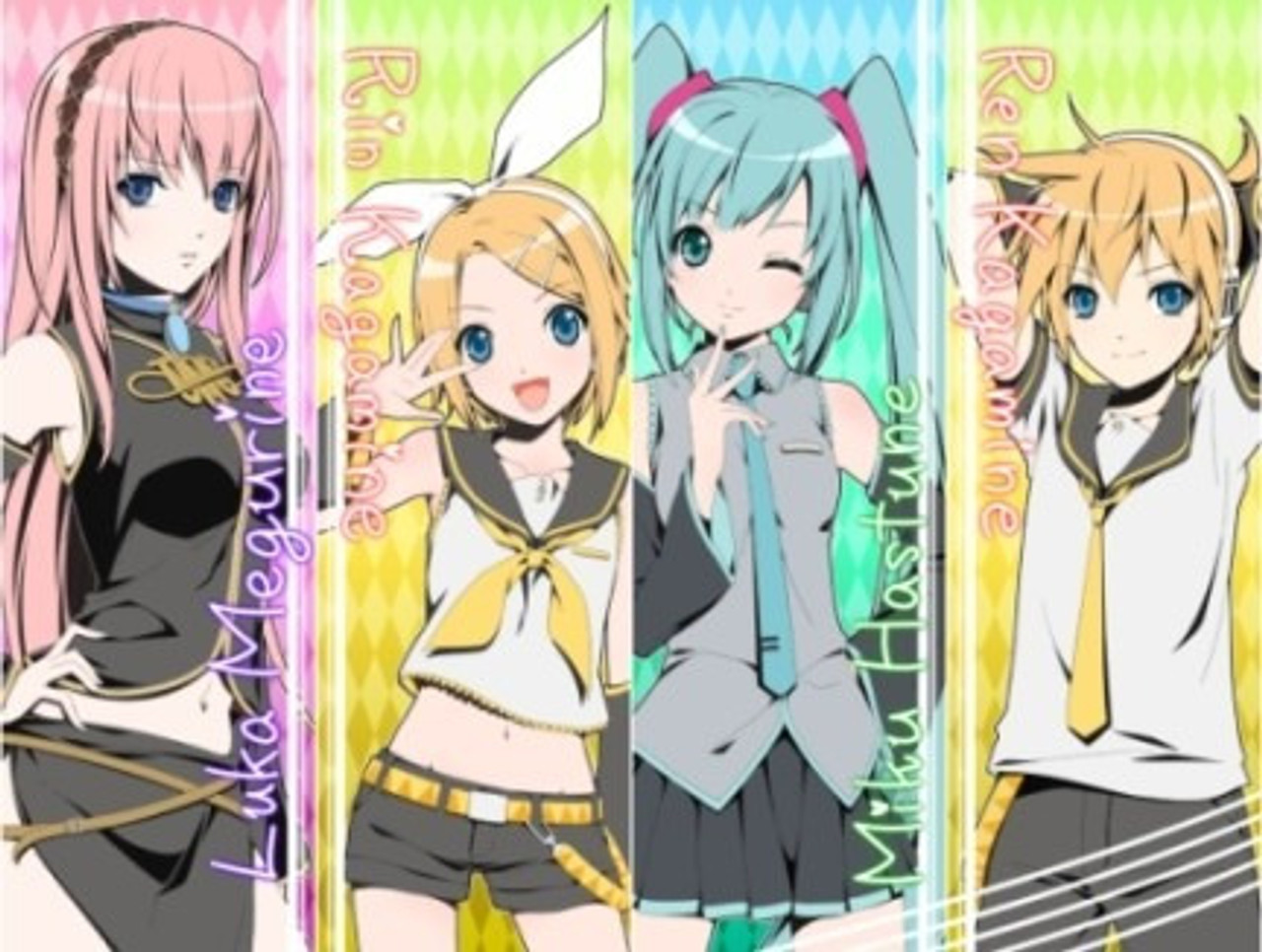 Miku Hatsune and Her Friends Anime Poster 45x30 Cm