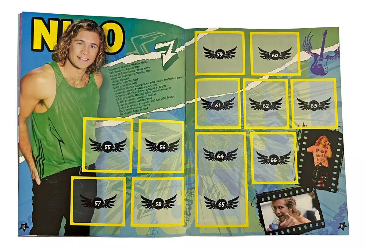 Teen Angels Album + 200 Sticker Packs by Cris Morena – Complete