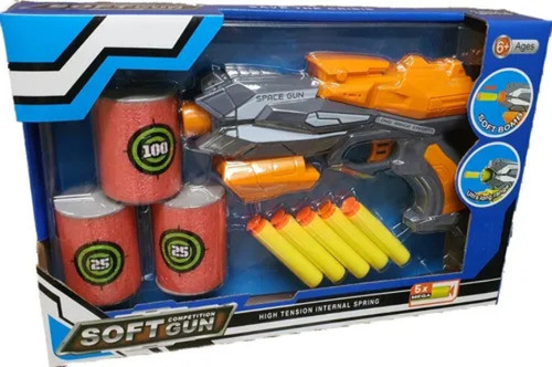 Nerf Space Gun Dart Blaster Set with Darts and Targets