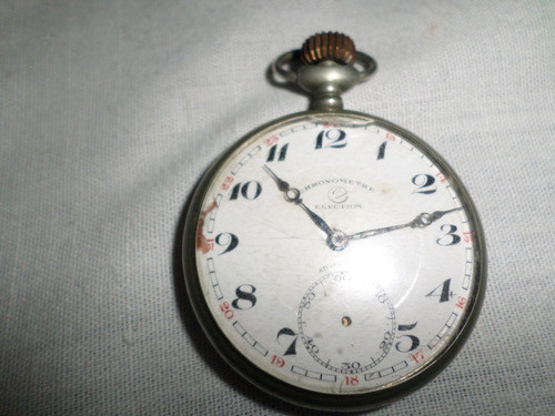 Election Antique Pocket Watch Chronometre 16 Rubis Functioning