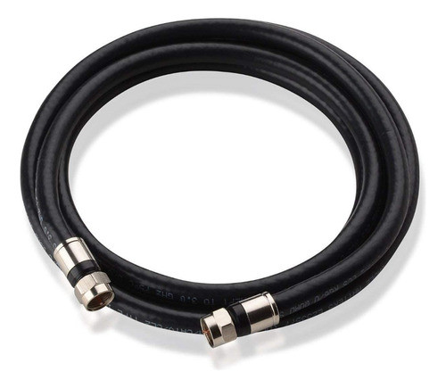 Lanus Cable Coaxil Rg6 Rollo 5 Metros Directv Hd Tda Negro 0