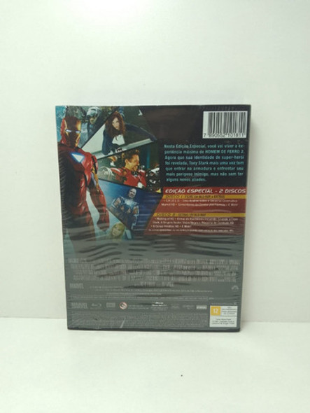 Blu-ray Homem De Ferro 2 - Duplo - Com Luva - Raro - Lacrado 1