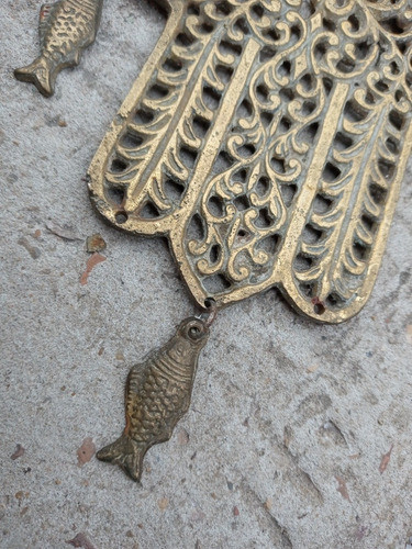Antiguo Aplique De Bronce De 20,5 X 10,5 X 3mm De Espesor 1