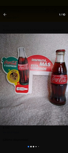 Publicidad  Coca Cola En Carton, Incluye Botella C/contenido 1