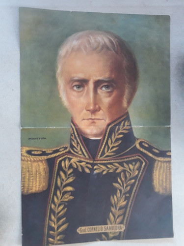Lamina Coleccion Billiken General Cornelio Saavedra Manteola 0