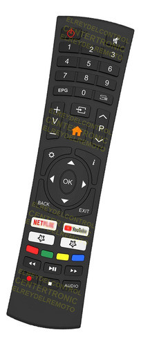 Control Remoto Cm-4xtl005 Para Crown Mustang Smart Tv 0
