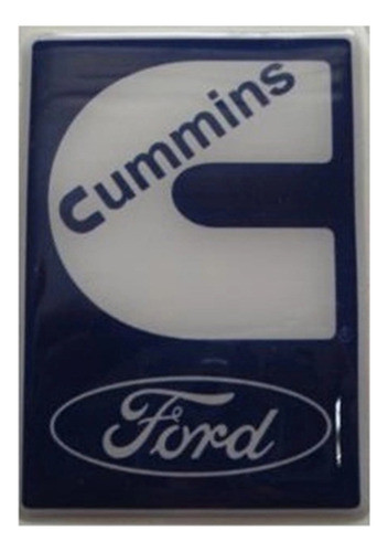 Emblema Decalque Porta Cummins Azul Prata Ford Cargo 712 814 0