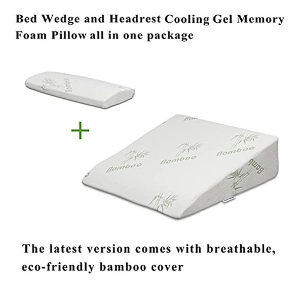Intevision Extra Large Foam Bed Wedge Pillow (33  X 30.5  X 1