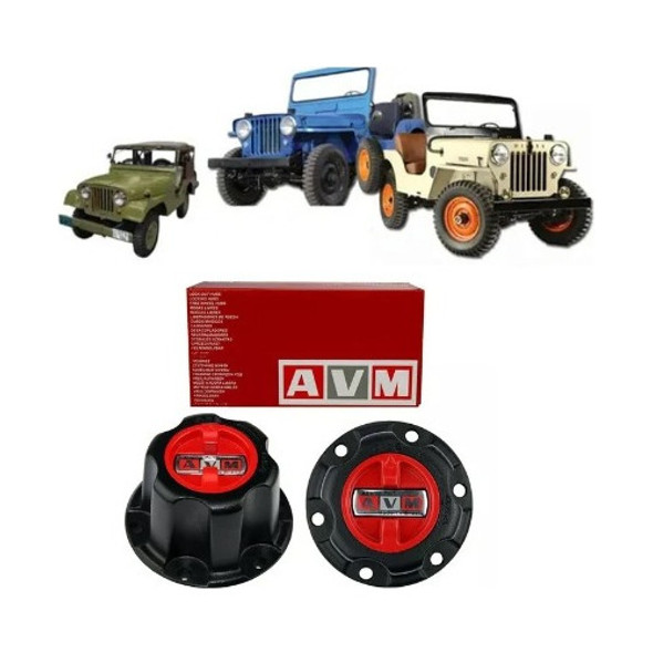 Cubo Rueda Libre Jeep Williz Cj2 Cj3 Cj5 F-75 Y Rural 701xp 0