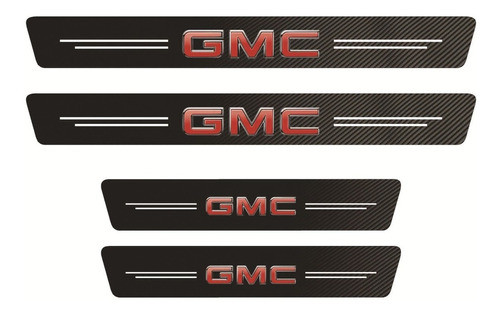 Protector De Zócalo Gmc 4 Piezas Símil Kevlar Adhesivo 3m 0