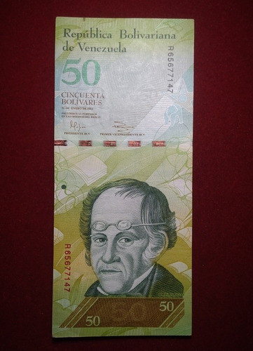 Billete 50 Bolivares Venezuela 2012 Pick 92 F Oferta 0