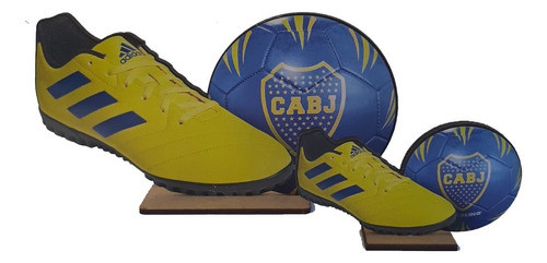 Centro De Mesa Economico X10u Futbol Botines Boca 0