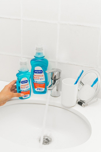 Caja X36 Enjuague Bucal Artic Menthol 500ml Algabo 1