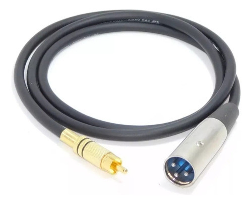 Cable Canon Xlr Macho A Rca Macho 1 Mt Bafle Mixer Potencia 0