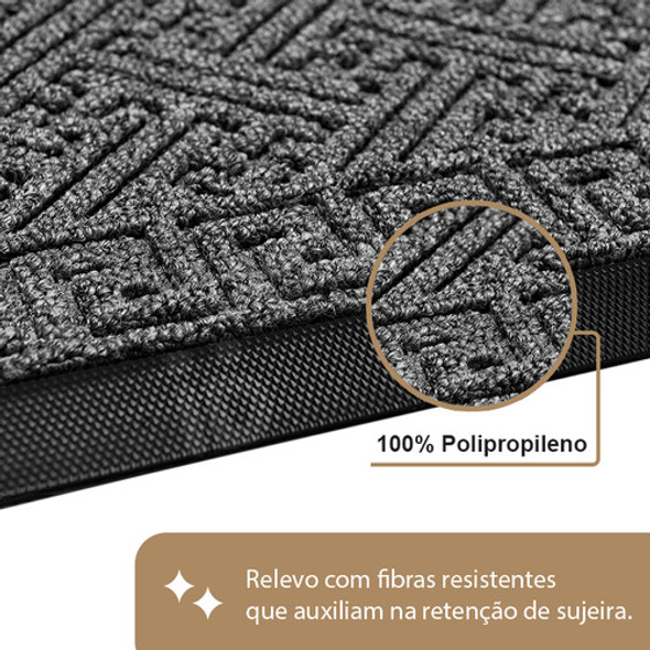 2 Tapete Porta Capacho Grego Luxo Antiderrapante Cz 45x75 1