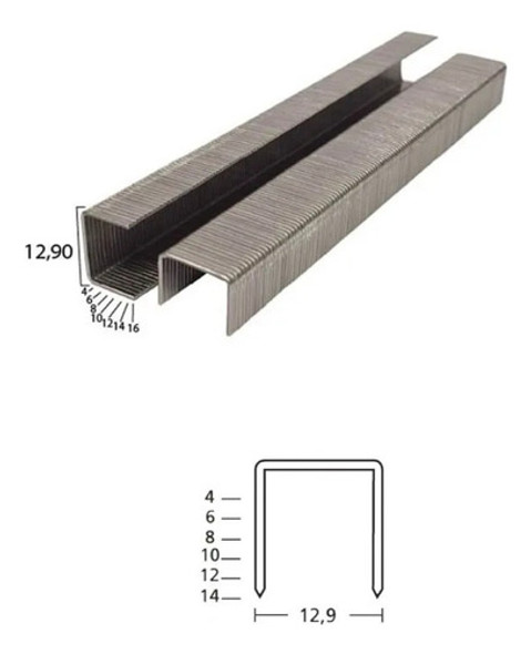 Grampos 80/14 Para Grampeador Pneumático Caixa Com 80.000 1 Grampos 80/14 Para Grampeador Pneumático Caixa Com 80.000 1
