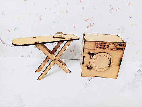 Lavadero - Muebles Para Muñeca - Sin Pintar 1