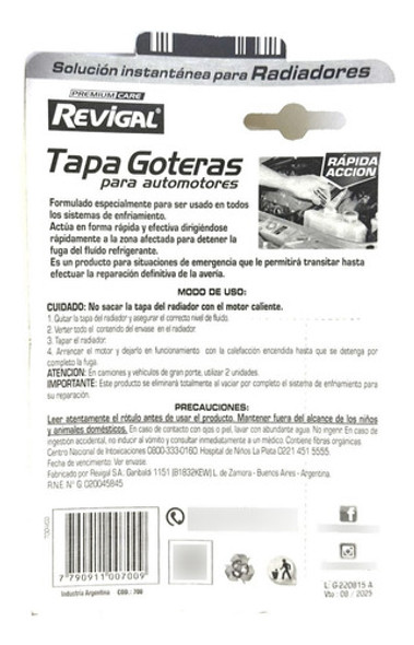 Tapa Goteras Para Radiador Auto Camioneta 1