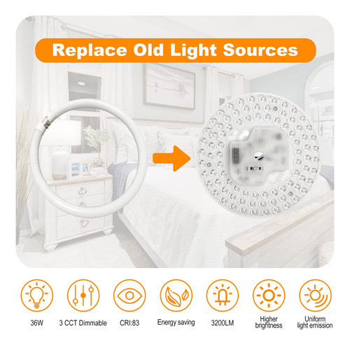 Leelike Paquete De 2 Kits De Reajuste De Motor De Luz Led, . 1