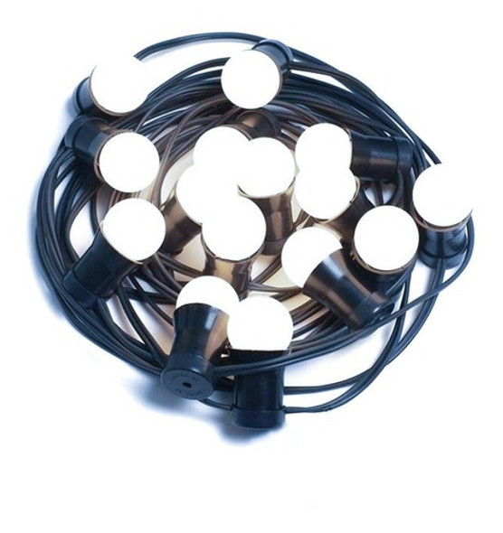 10 Metros Guirnalda De Luces Para Exterior Led 3 Watt Frio 0