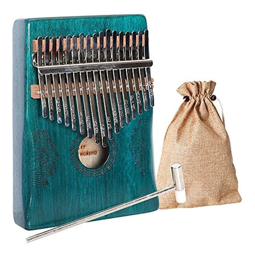 Kalimba Thumb Piano 17 Keys,portable Mbira Finger Piano Rega 0